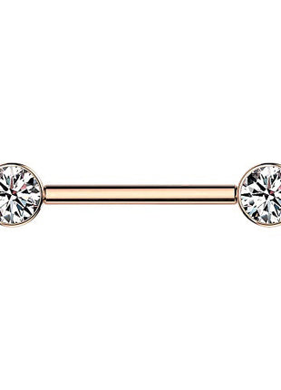 TIK01 | 1,6mm x 14mm x 5mm - Rosegold | Clear