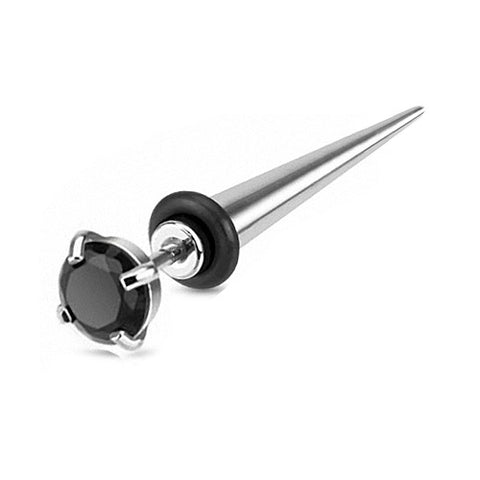 Fake Plug Taper Kristall Ohr Piercing Ohrstecker