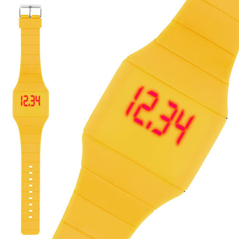 Digitale LED Touchscreen Silikon Uhr Armbanduhr Sportuhr