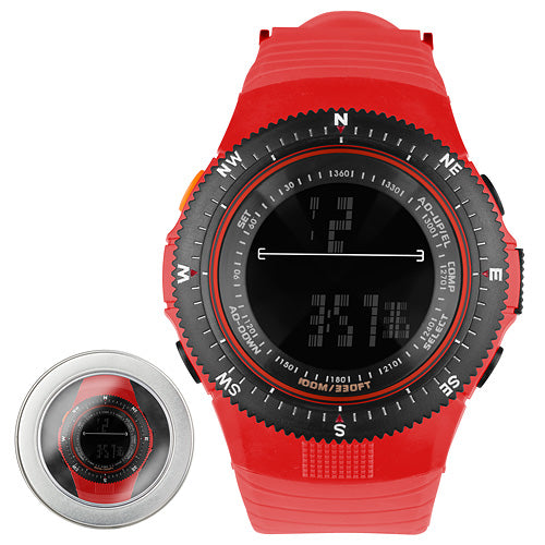 Digital Silikon Armbanduhr mit Licht,Alarm und Stoppfunktion