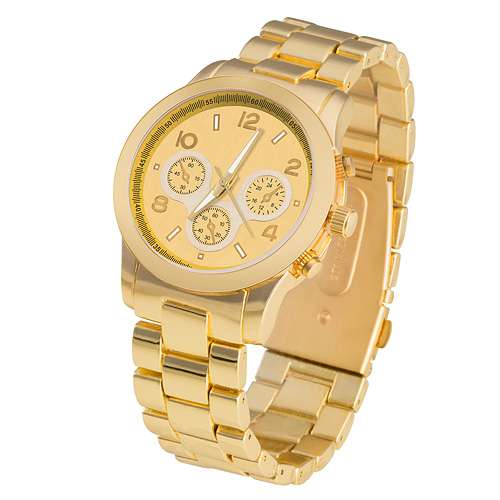 Elegante Designer Armbanduhr Chronograph Optik