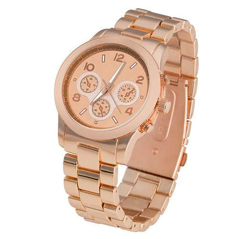 Elegante Designer Armbanduhr Chronograph Optik