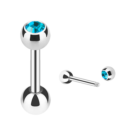 JS03 / Silber  - 8mm / Aqua