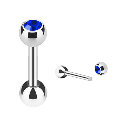 JS03 / Silber  - 6mm / Blau