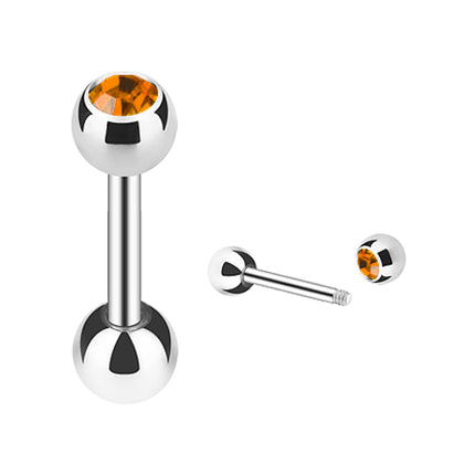 JS03 / Silber  - 6mm / Coffee