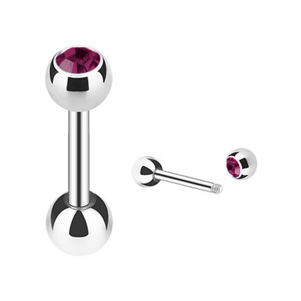 JS03 / Silber  - 6mm / Violett