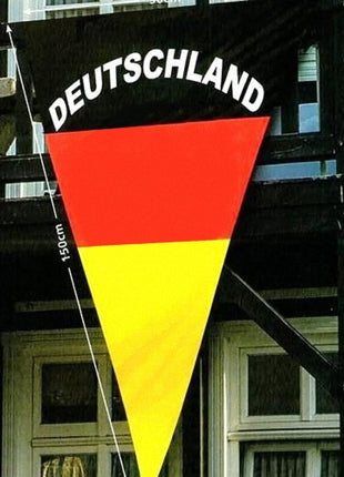 Deutschland Wimpelfahne 150cm x 90cm Dreieck Flagge Fussball