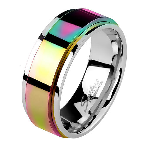 Edelstahl Ring Spinning Center Rainbow